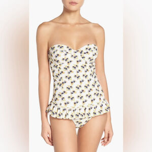 tory burch Floral Strapless One-Piece Swimsuit new without tag